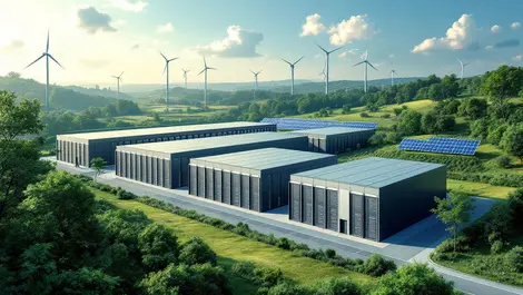Modern data centre sustainable technology europe