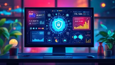 Ai powered cybersecurity control center digital dashboard network security australia