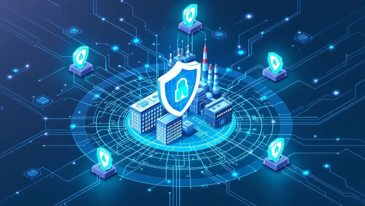 Secure industrial facility interconnected digital shields network nodes advanced cybersecurity