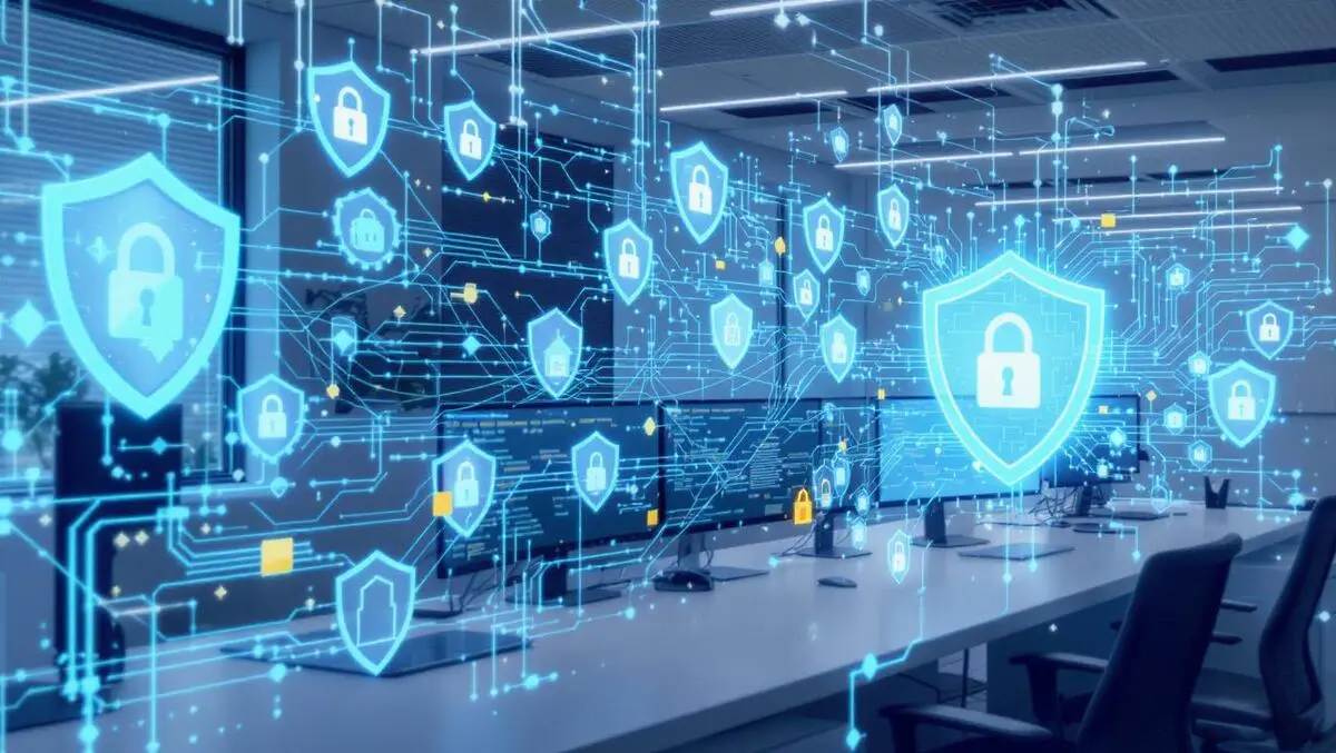 Small business office network computer systems cyber protection gears locks