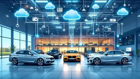 Uk car dealership showroom modern bmw mercedes cloud servers network