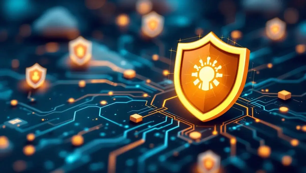 Digital data networks protected by shields cyber threats stopped cloud devices