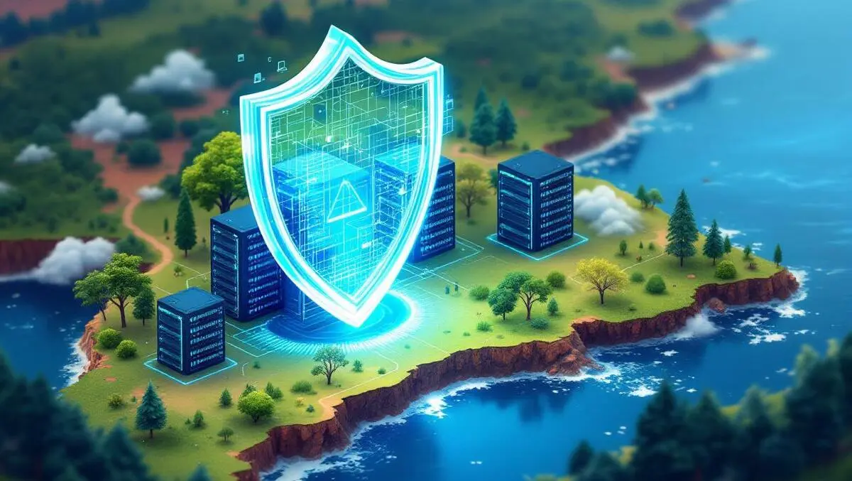 Interconnected data servers western australia forests coastline digital shield data security environmental analytics