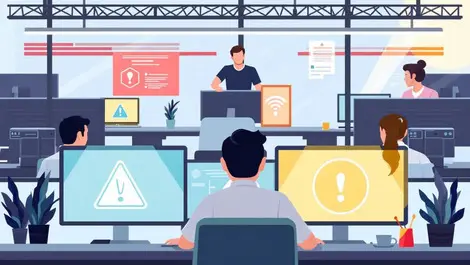 Australian office cybersecurity team monitoring alerts superannuation sector