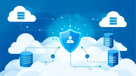 Secure digital network hybrid it cloud onpremises servers identity security shield