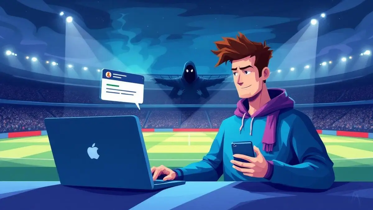 Football fan receives suspicious message shadowy figure lurks stadium