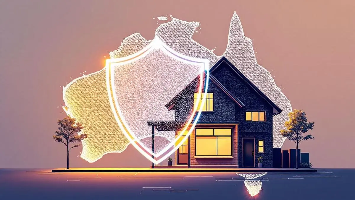 Australian home and storefront under data shield cybersecurity