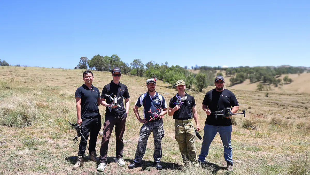 Image adf drone racing team with droneshield team