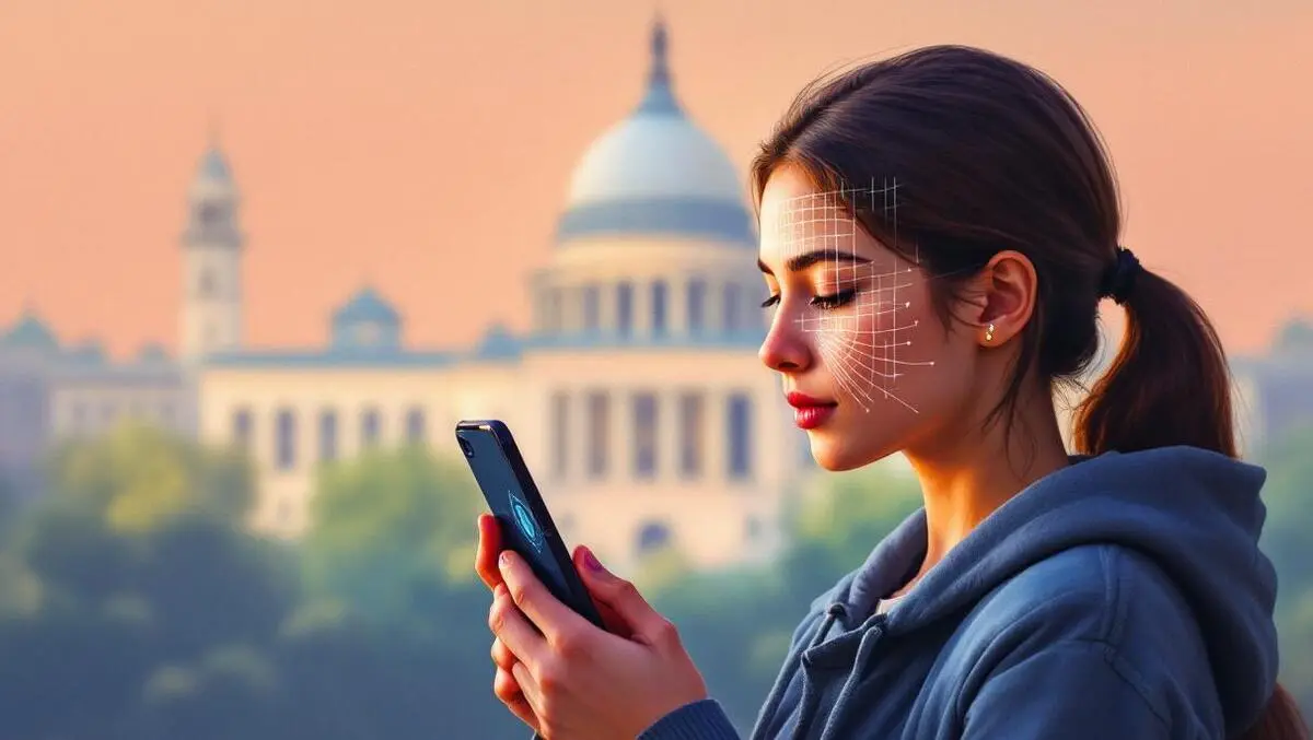 Teen biometric face scan smartphone government age checks privacy