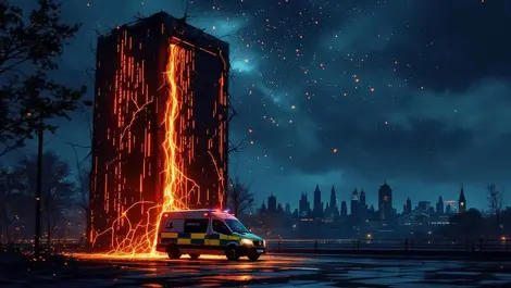 Uk ambulance night cyber attack cracked server data breach scene