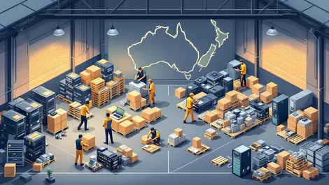 Australasia electronics recycling refurbishment facility laptops ewaste